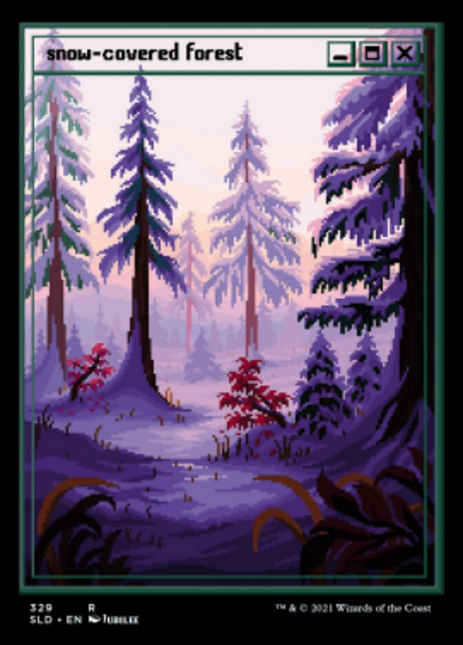 Snow-Covered Forest (Foil Etched) [Secret Lair Drop Series] | Play N Trade Winnipeg