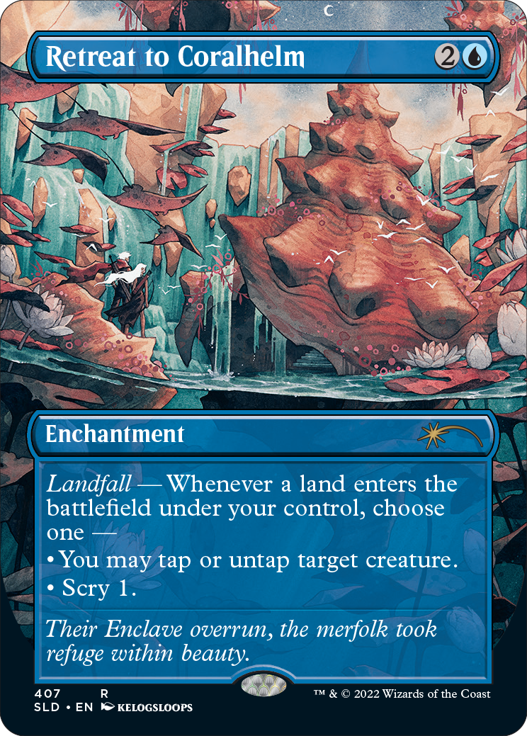 Retreat to Coralhelm (Borderless) [Secret Lair Drop Series] | Play N Trade Winnipeg