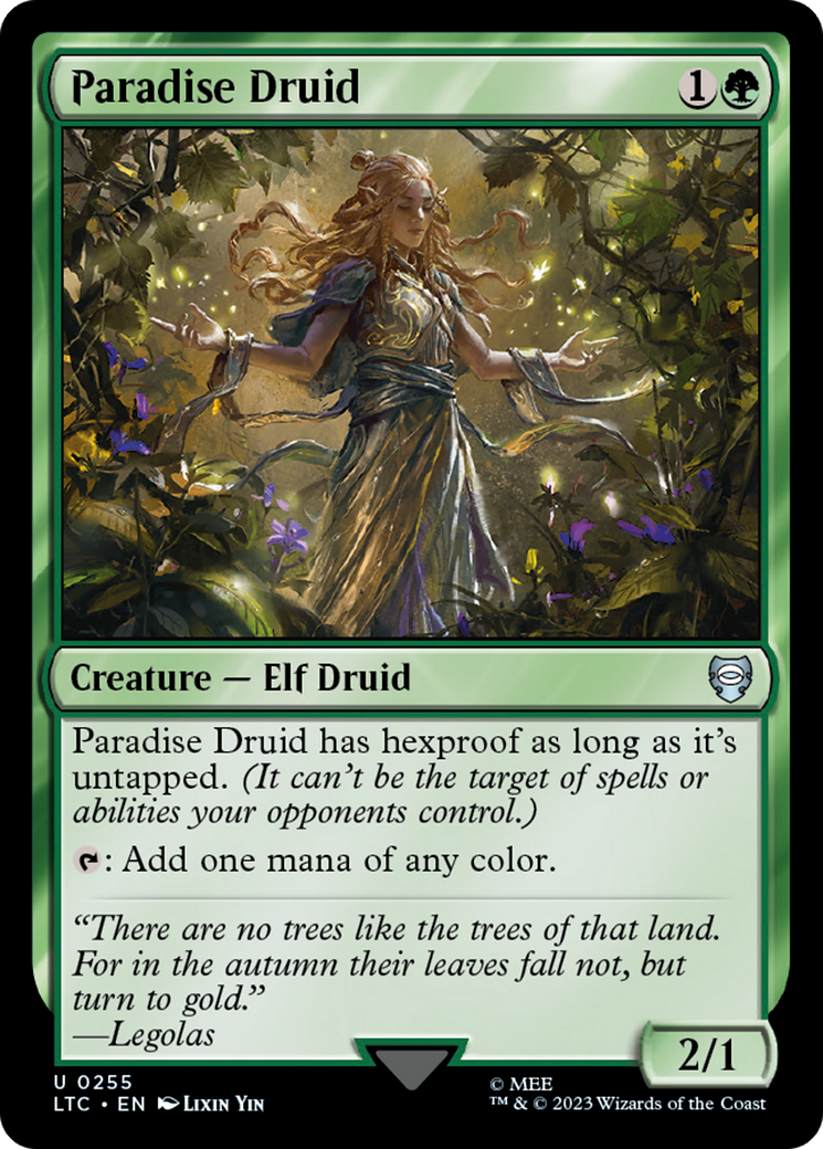 Paradise Druid [The Lord of the Rings: Tales of Middle-Earth Commander] | Play N Trade Winnipeg