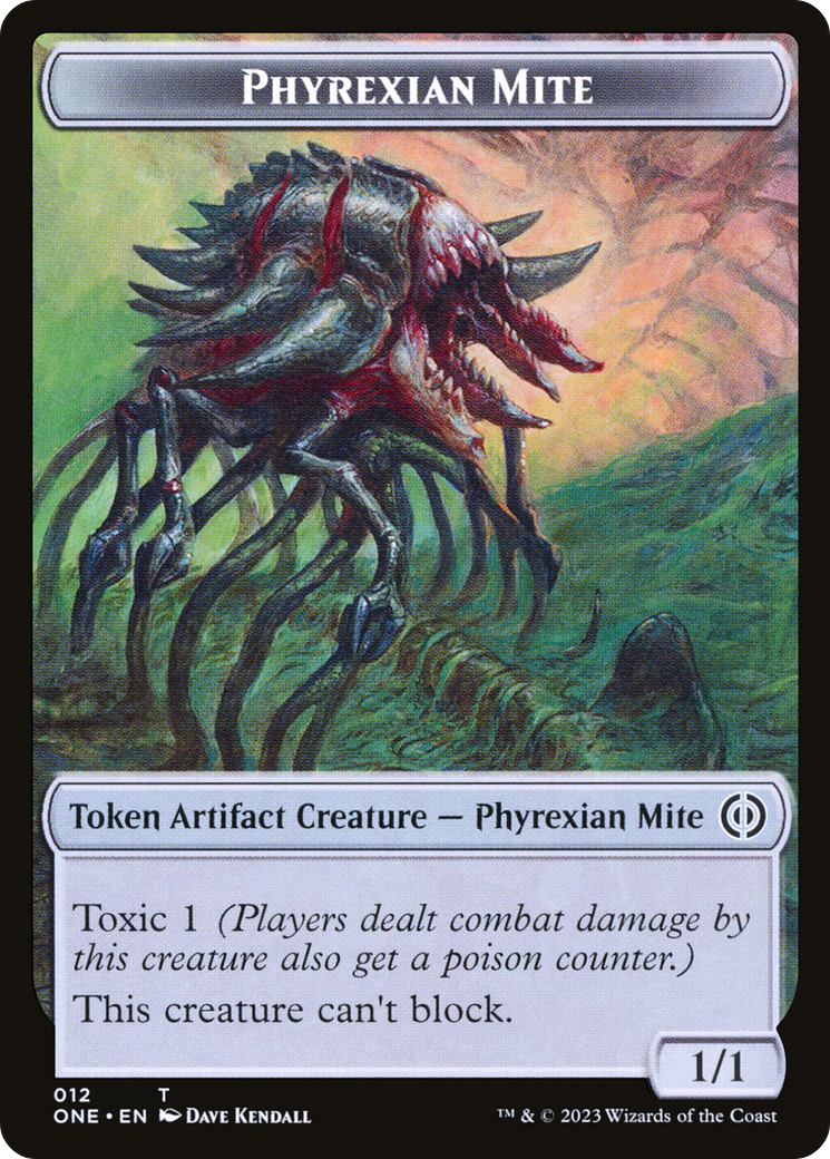 Phyrexian Mite Token (12) [Phyrexia: All Will Be One Tokens] | Play N Trade Winnipeg