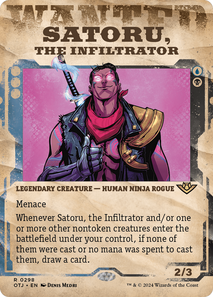 Satoru, the Infiltrator (Showcase) [Outlaws of Thunder Junction] | Play N Trade Winnipeg