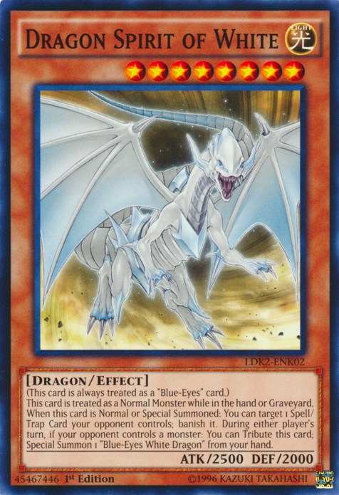 Dragon Spirit of White [LDK2-ENK02] Common | Play N Trade Winnipeg