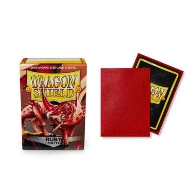DRAGON SHIELD SLEEVES MATTE RUBY 100CT | Play N Trade Winnipeg