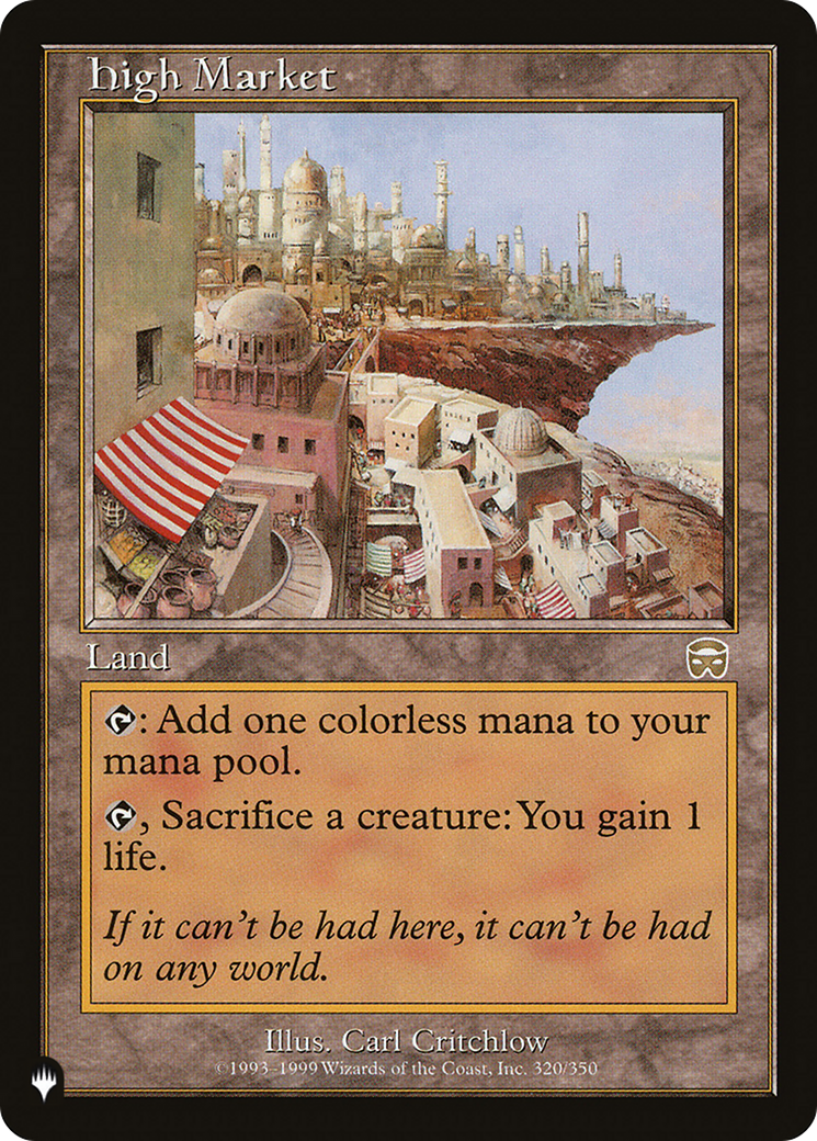 High Market [The List] | Play N Trade Winnipeg