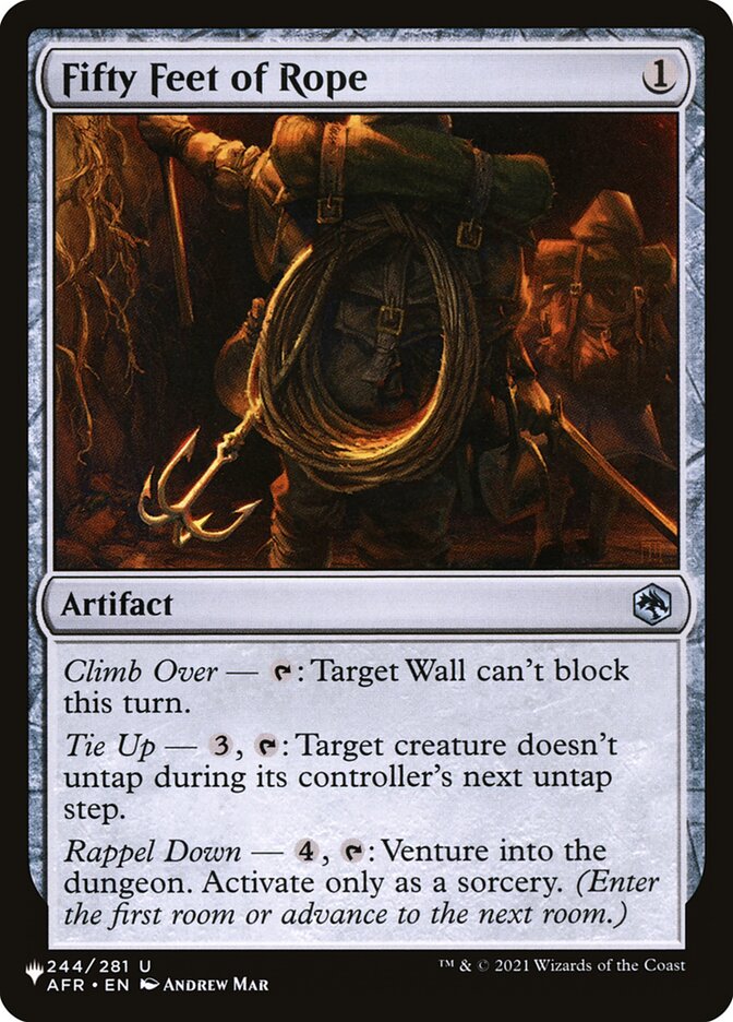 Fifty Feet of Rope [The List] | Play N Trade Winnipeg