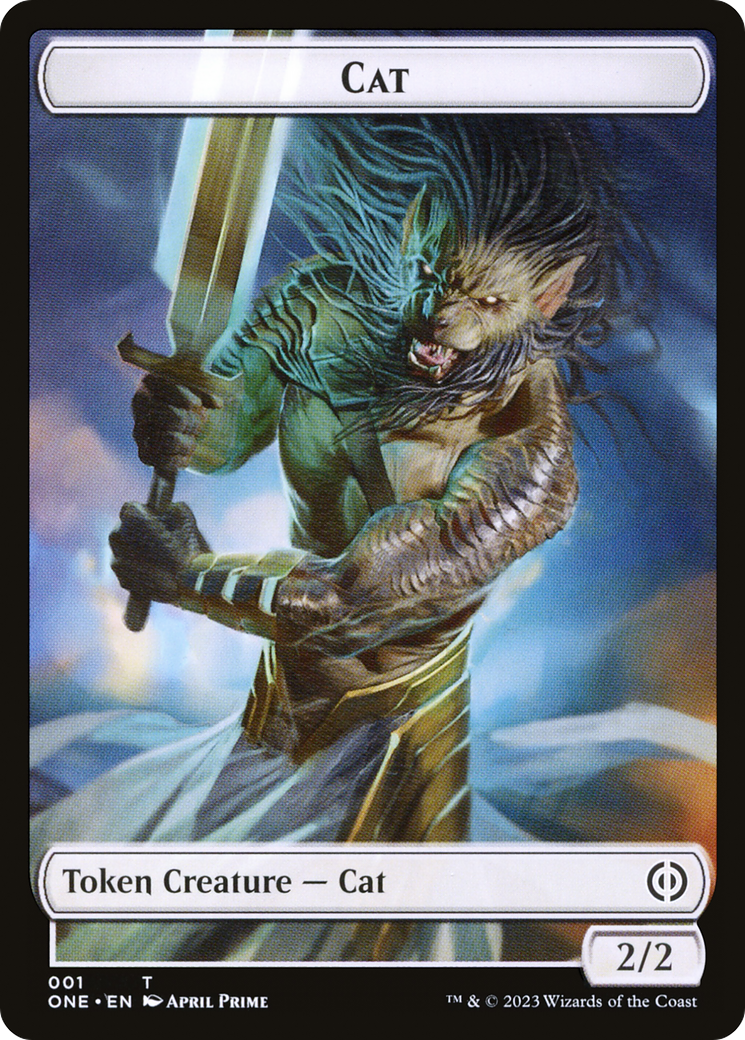 Cat Token [Phyrexia: All Will Be One Tokens] | Play N Trade Winnipeg