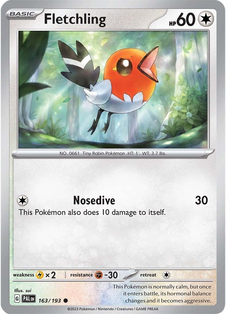 Fletchling (163/193) [Scarlet & Violet: Paldea Evolved] | Play N Trade Winnipeg