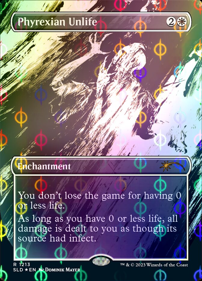 Phyrexian Unlife (Borderless Ichor Step-and-Compleat Foil) [Secret Lair Drop Series] | Play N Trade Winnipeg