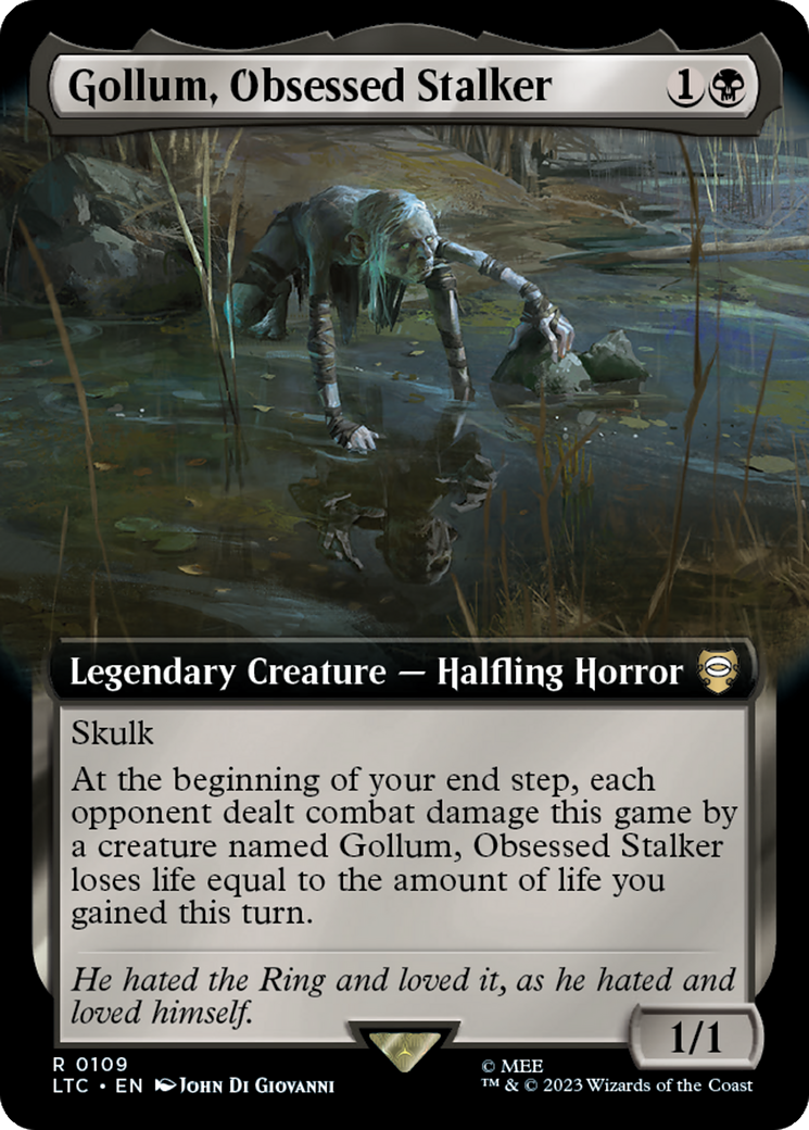 Gollum, Obsessed Stalker (Extended Art) [The Lord of the Rings: Tales of Middle-Earth Commander] | Play N Trade Winnipeg