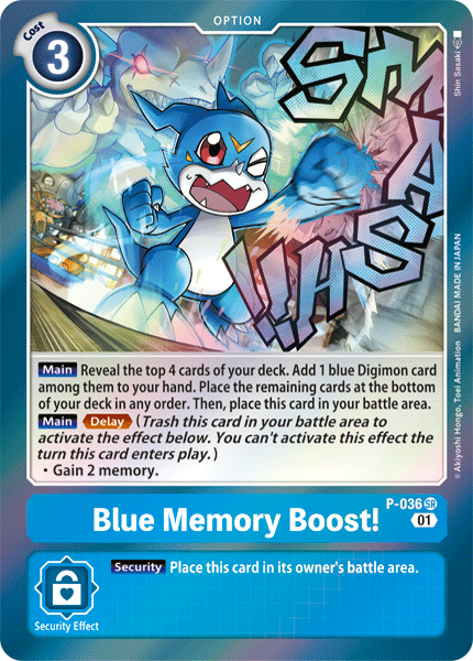 Blue Memory Boost! [P-036] [Promotional Cards] | Play N Trade Winnipeg