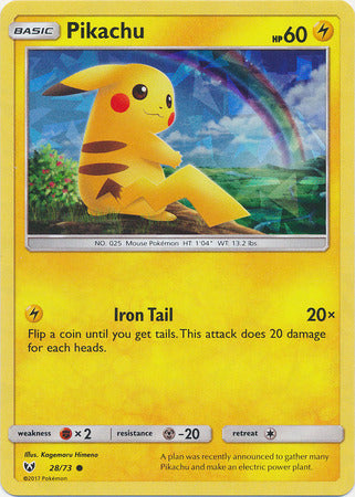 Pikachu (28/73) (Cracked Ice Holo) [Miscellaneous Cards] | Play N Trade Winnipeg