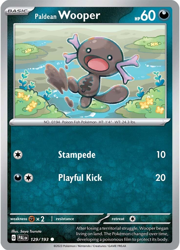 Paldean Wooper (129/193) [Scarlet & Violet: Paldea Evolved] | Play N Trade Winnipeg