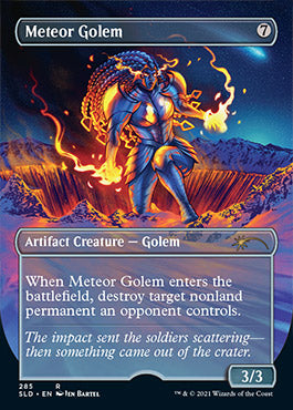 Meteor Golem (Borderless) [Secret Lair Drop Series] | Play N Trade Winnipeg