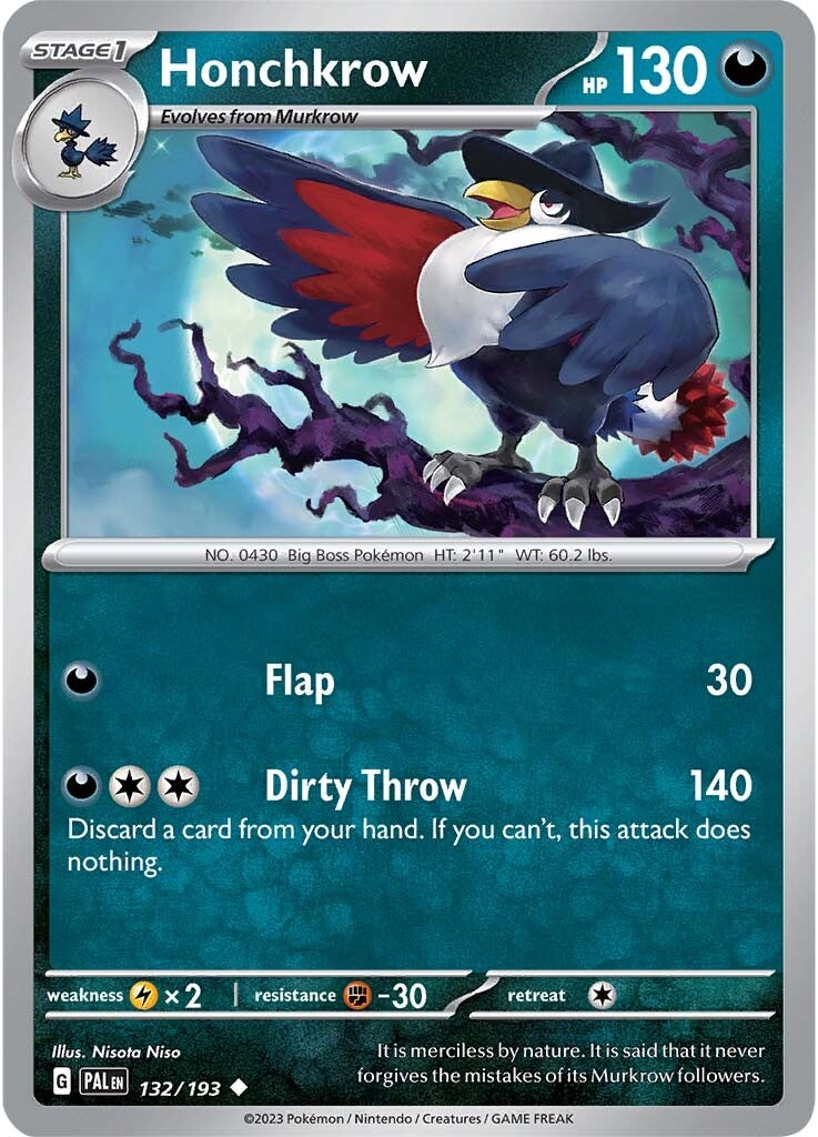 Honchkrow (132/193) [Scarlet & Violet: Paldea Evolved] | Play N Trade Winnipeg