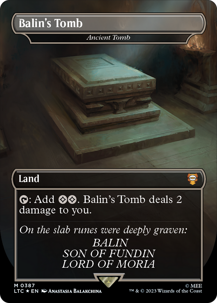 Balin's Tomb - Ancient Tomb (Surge Foil Realms and Relics) [The Lord of the Rings: Tales of Middle-Earth Commander] | Play N Trade Winnipeg