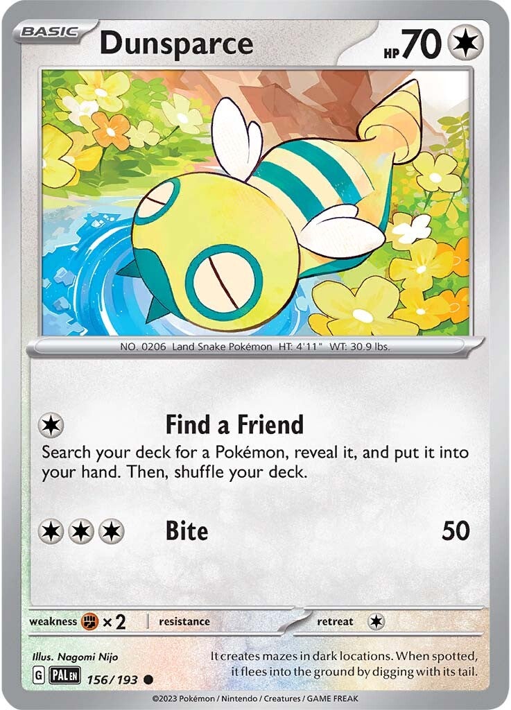 Dunsparce (156/193) [Scarlet & Violet: Paldea Evolved] | Play N Trade Winnipeg