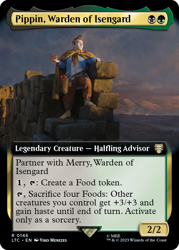 Pippin, Warden of Isengard (Extended Art) [The Lord of the Rings: Tales of Middle-Earth Commander] | Play N Trade Winnipeg