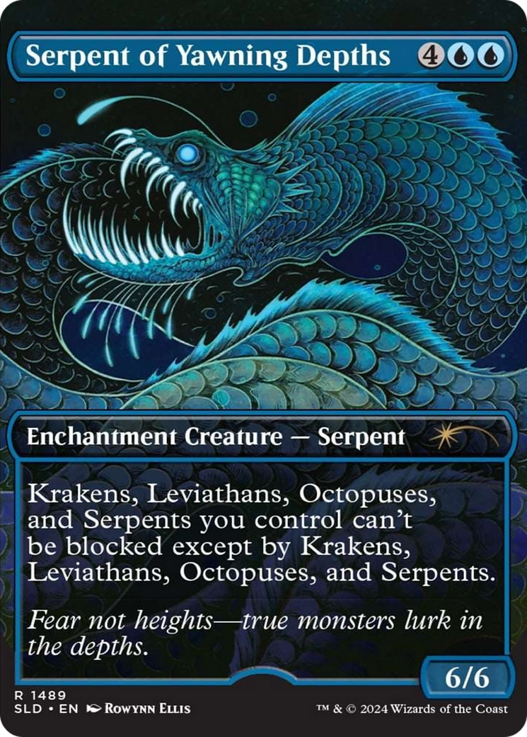 Serpent of Yawning Depths (Rainbow Foil) [Secret Lair Drop Series] | Play N Trade Winnipeg