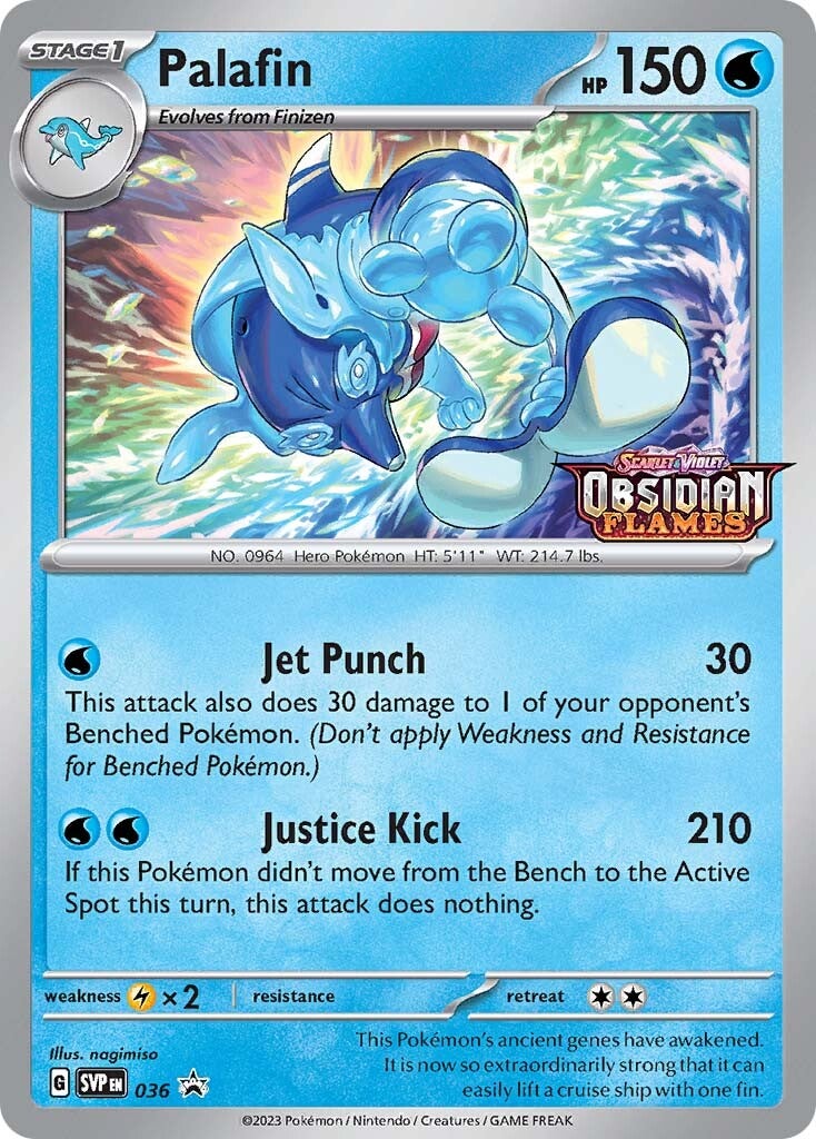Palafin (036) (Stamped) [Scarlet & Violet: Black Star Promos] | Play N Trade Winnipeg