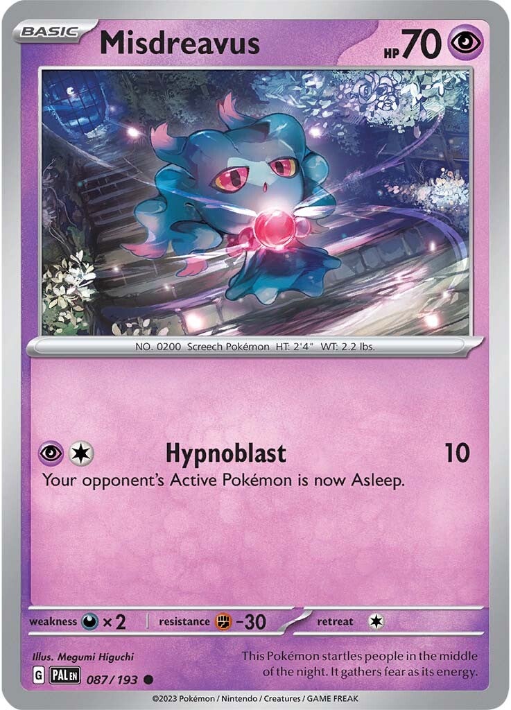 Misdreavus (087/193) [Scarlet & Violet: Paldea Evolved] | Play N Trade Winnipeg