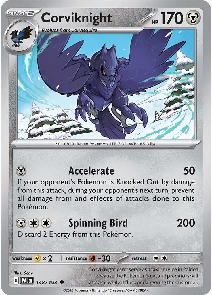 Corviknight (148/193) [Scarlet & Violet: Paldea Evolved] | Play N Trade Winnipeg