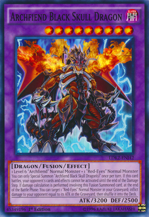 Archfiend Black Skull Dragon [LDK2-ENJ42] Common | Play N Trade Winnipeg