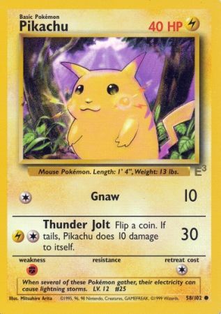 Pikachu (58/102) (E3 Stamped Promo) [Miscellaneous Cards] | Play N Trade Winnipeg