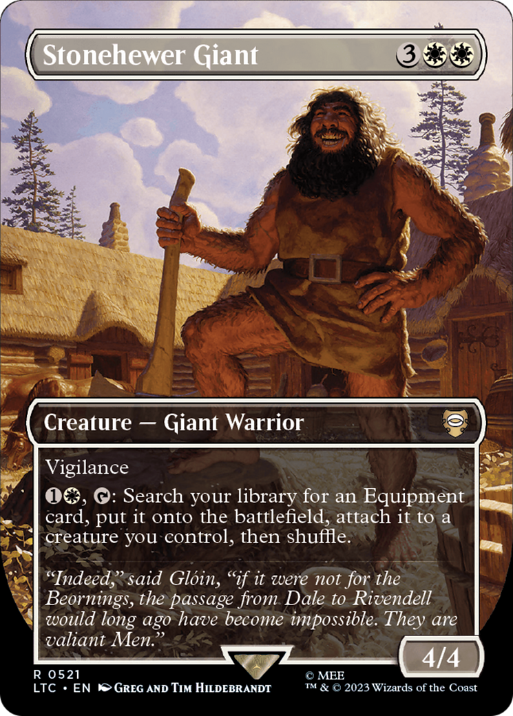 Stonehewer Giant (Borderless) [The Lord of the Rings: Tales of Middle-Earth Commander] | Play N Trade Winnipeg