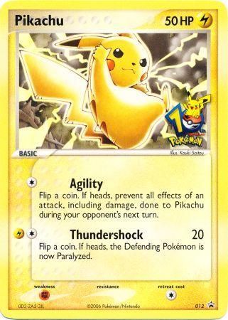 Pikachu (012) (10th Anniversary Promo) [Miscellaneous Cards] | Play N Trade Winnipeg