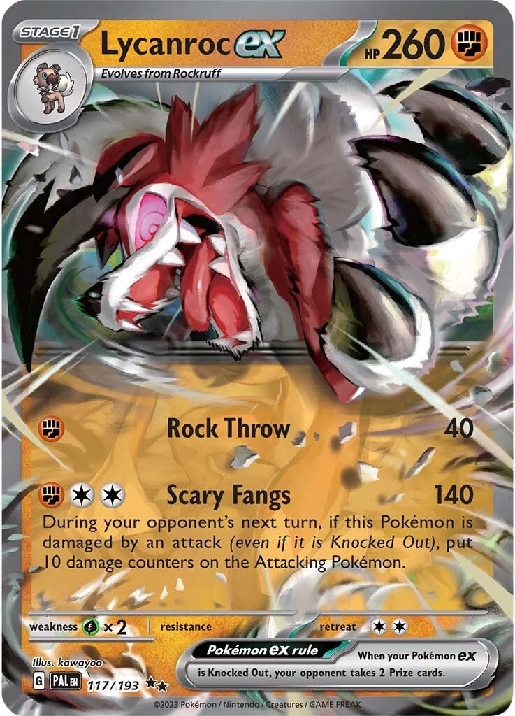 Lycanroc ex (117/193) [Scarlet & Violet: Paldea Evolved] | Play N Trade Winnipeg