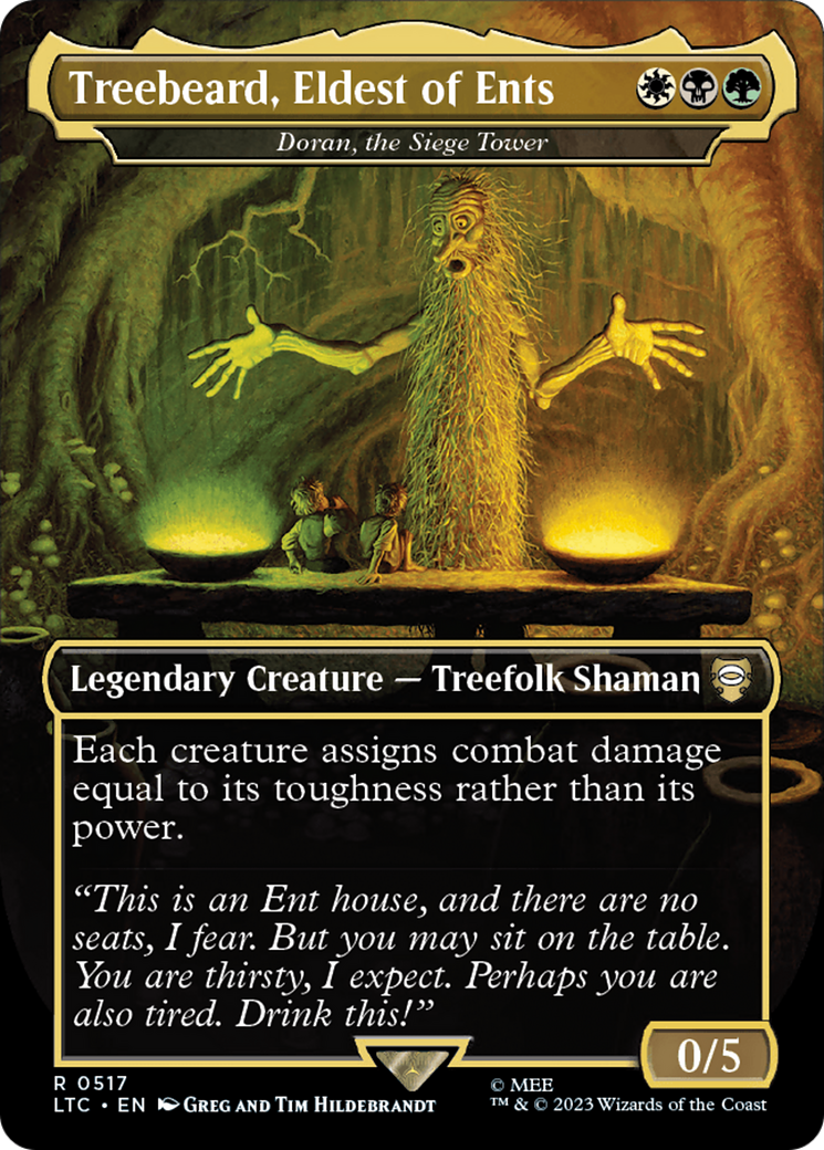 Treebeard, Eldest of Ents - Doran, the Siege Tower (Borderless) [The Lord of the Rings: Tales of Middle-Earth Commander] | Play N Trade Winnipeg