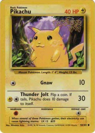 Pikachu (58/102) (PokeTour 1999 Promo) [Miscellaneous Cards] | Play N Trade Winnipeg