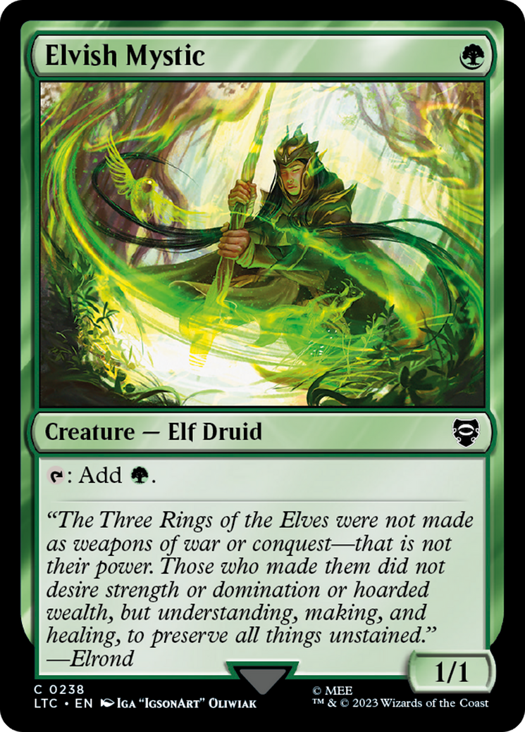 Elvish Mystic [The Lord of the Rings: Tales of Middle-Earth Commander] | Play N Trade Winnipeg