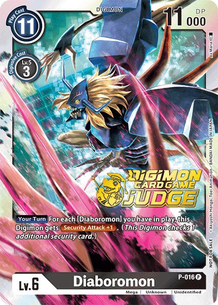 Diaboromon [P-016] (Judge Pack 1) [Promotional Cards] | Play N Trade Winnipeg