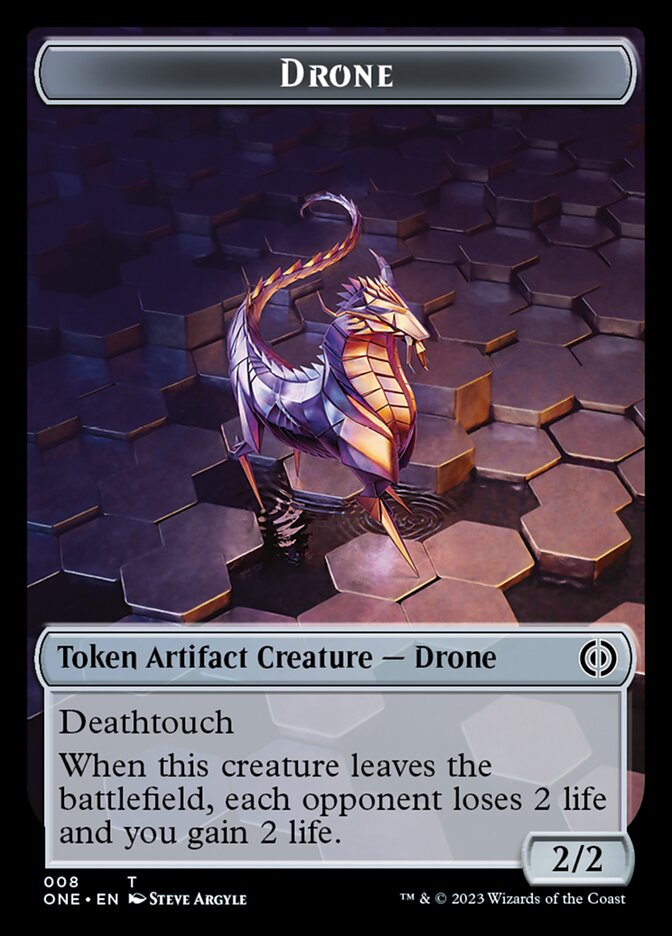 Drone Token [Phyrexia: All Will Be One Tokens] | Play N Trade Winnipeg