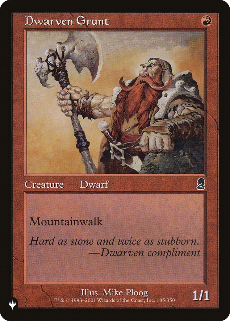 Dwarven Grunt [The List] | Play N Trade Winnipeg