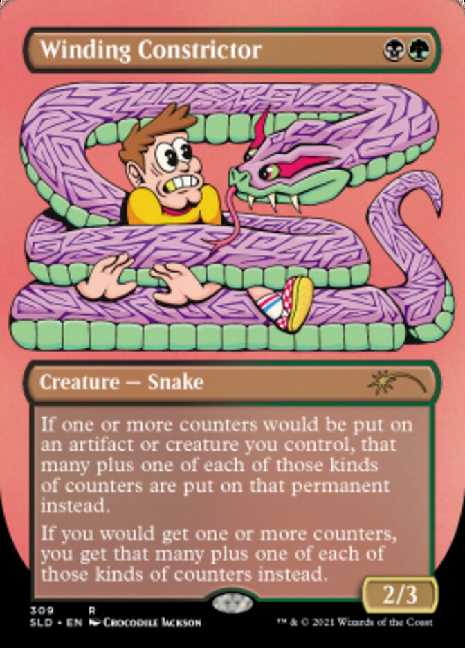 Winding Constrictor (Borderless) [Secret Lair Drop Series] | Play N Trade Winnipeg