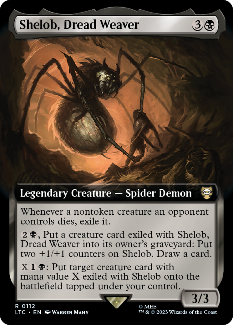 Shelob, Dread Weaver (Extended Art) [The Lord of the Rings: Tales of Middle-Earth Commander] | Play N Trade Winnipeg