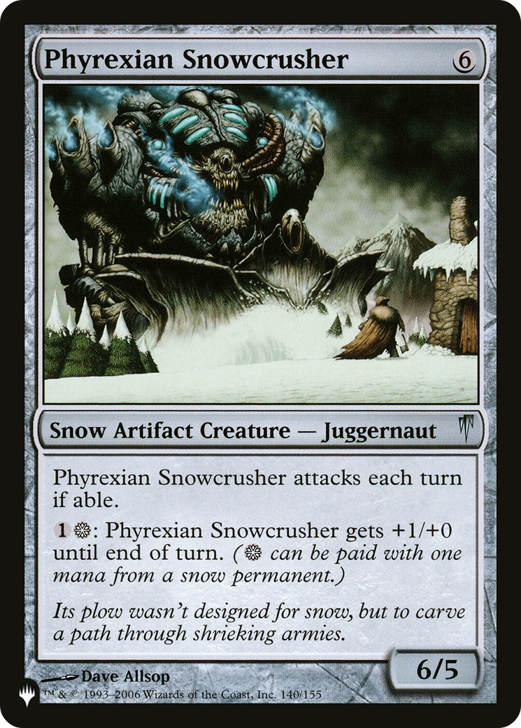 Phyrexian Snowcrusher [The List] | Play N Trade Winnipeg