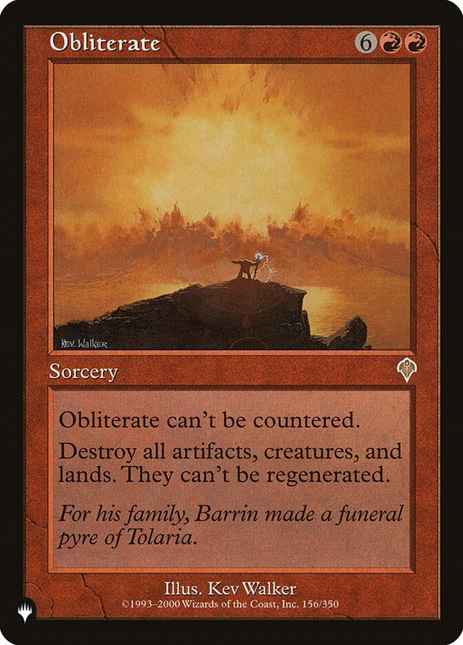 Obliterate [The List] | Play N Trade Winnipeg