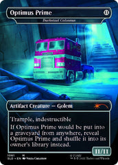 Darksteel Colossus - Optimus Prime (Borderless) [Secret Lair Drop Series] | Play N Trade Winnipeg