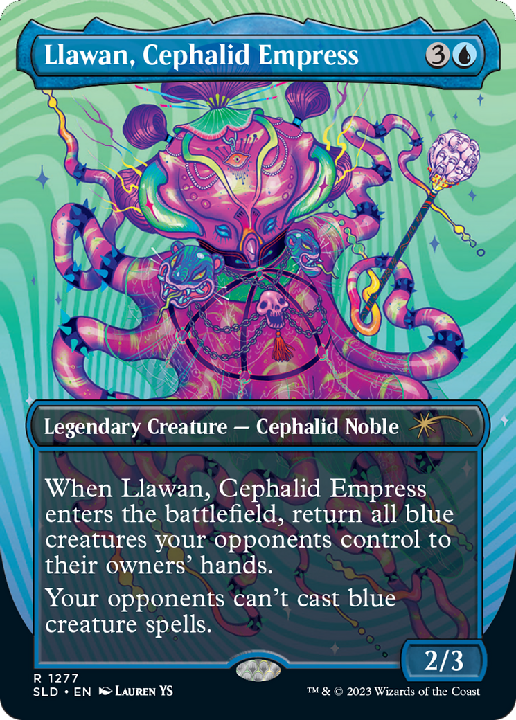 Llawan, Cephalid Empress (Borderless) [Secret Lair Drop Series] | Play N Trade Winnipeg