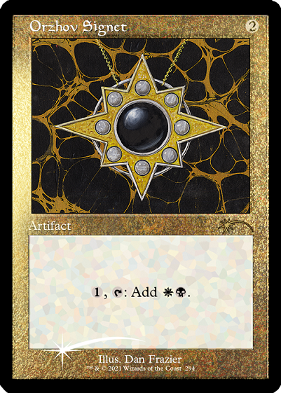 Orzhov Signet (Retro) (Foil Etched) [Secret Lair Drop Series] | Play N Trade Winnipeg