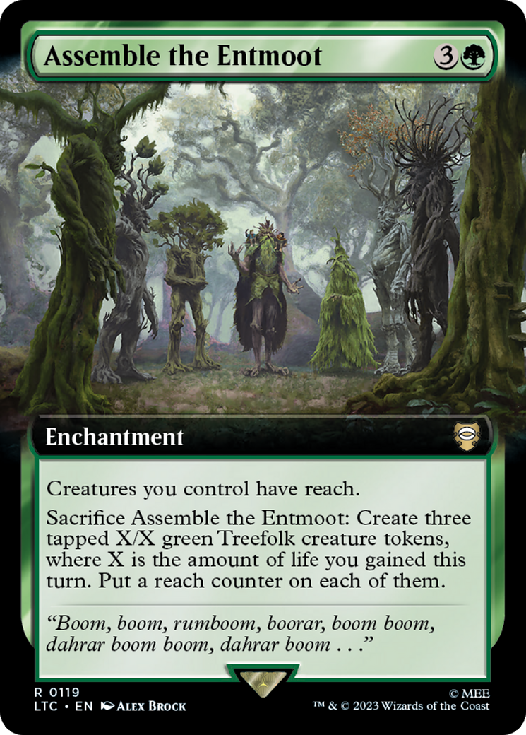 Assemble the Entmoot (Extended Art) [The Lord of the Rings: Tales of Middle-Earth Commander] | Play N Trade Winnipeg