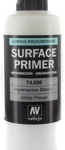 VALLEJO: SURFACE PRIMER WHITE (200ML) | Play N Trade Winnipeg