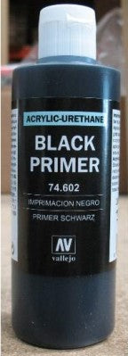VALLEJO: SURFACE PRIMER BLACK (200ML) | Play N Trade Winnipeg