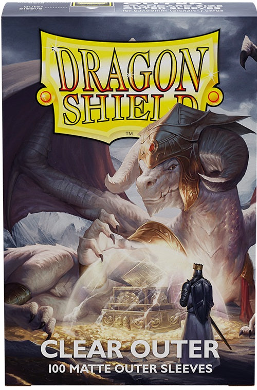 DRAGON SHIELD STANDARD SLEEVES OUTER MATTE CLEAR | Play N Trade Winnipeg