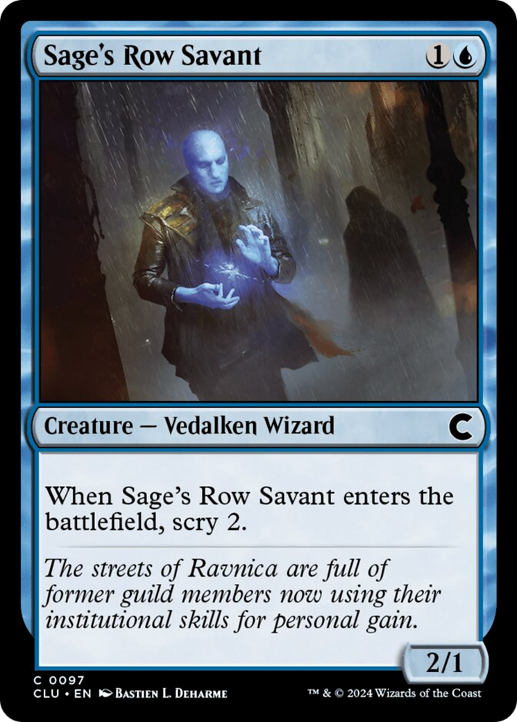 Sage's Row Savant [Ravnica: Clue Edition] | Play N Trade Winnipeg