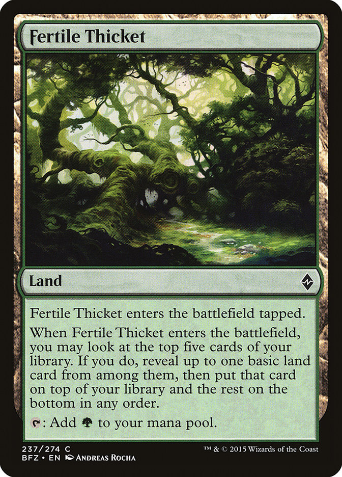 Fertile Thicket [Battle for Zendikar] | Play N Trade Winnipeg