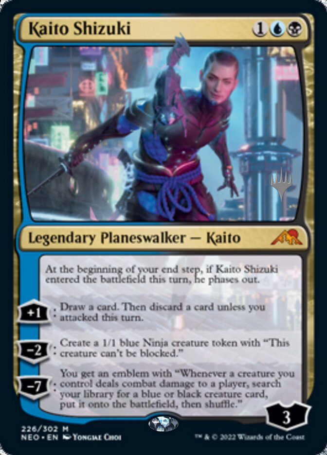 Kaito Shizuki (Promo Pack) [Kamigawa: Neon Dynasty Promos] | Play N Trade Winnipeg